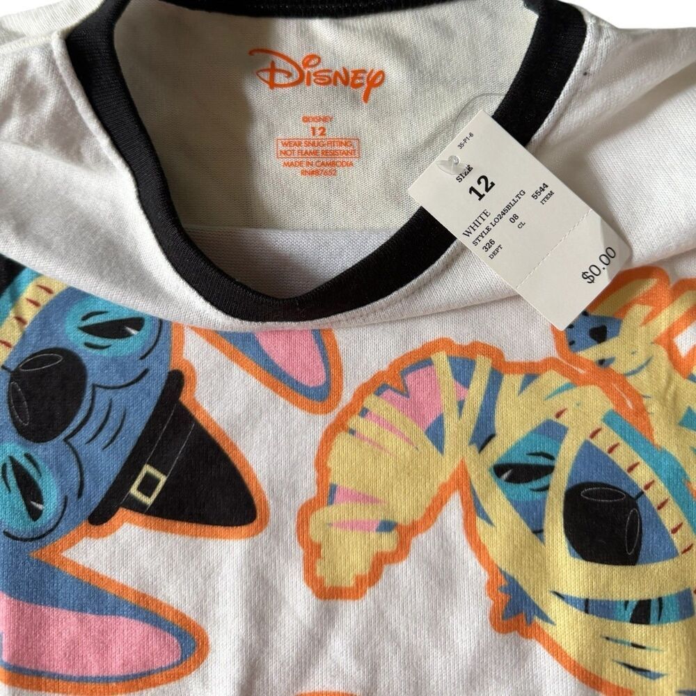 Disney Stitch Halloween 2 PC PJs Youth 12 NWT Family Matching Sleep Sets Target - Picture 3 of 8